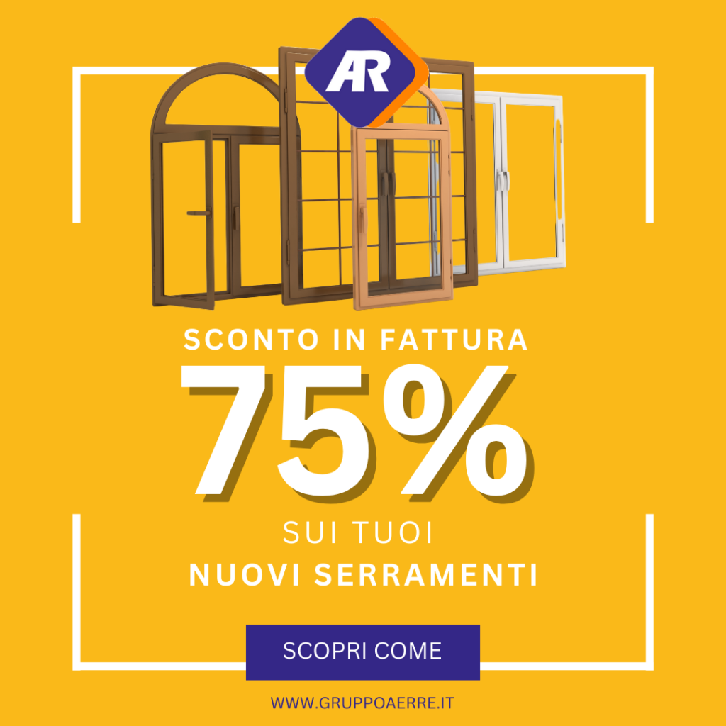 Infissi 75 Sconto in Fattura Risparmia subito su Finestre e Porte