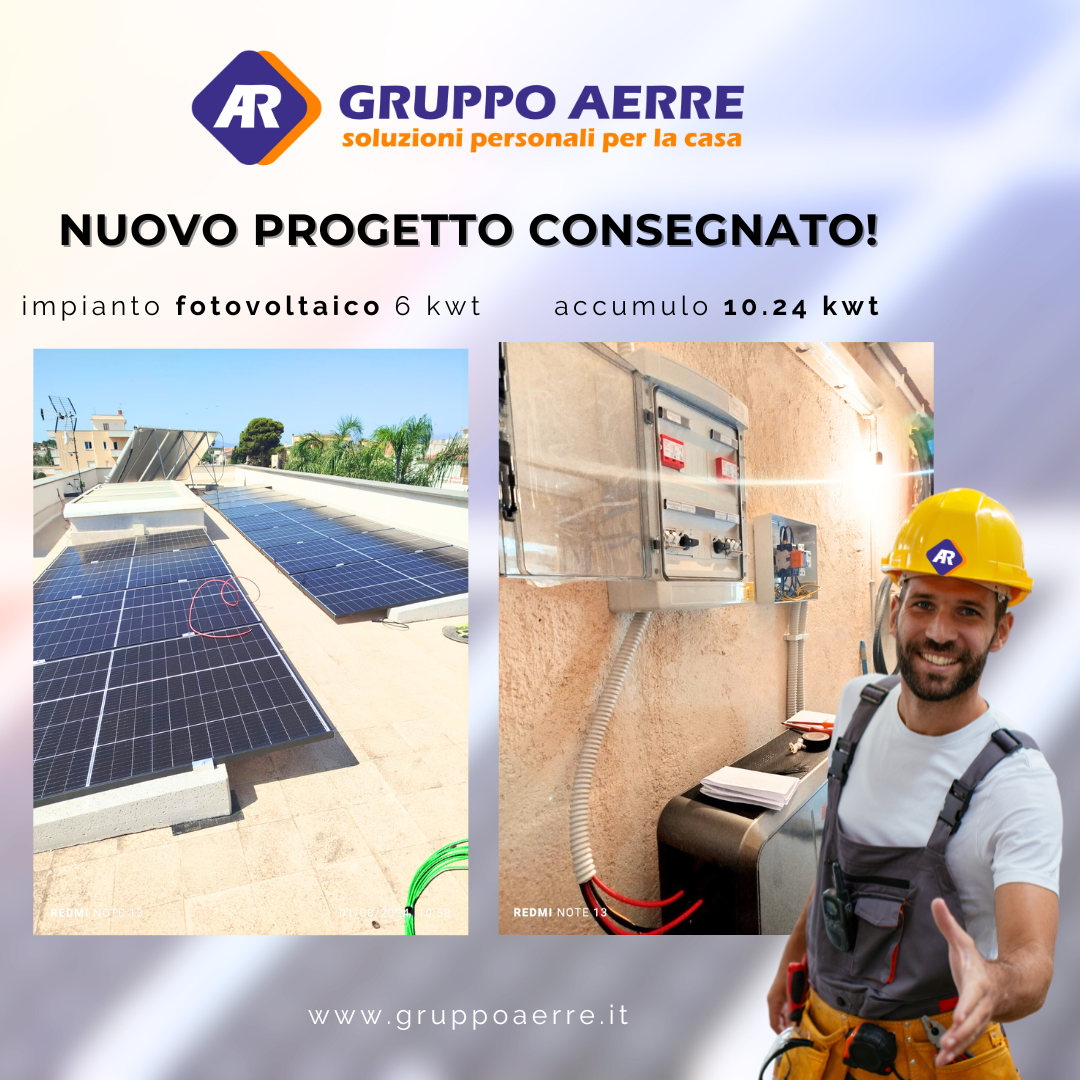 impianto fotovoltaico 6kw + accumulo