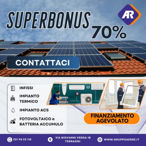 superbonus 70% ristrutturazione