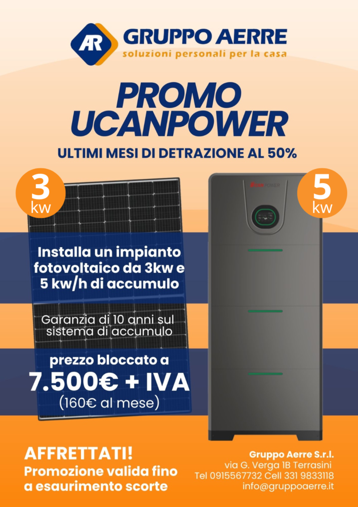 Offerta Impianto Fotovoltaico 3kw con Accumulo 5kw