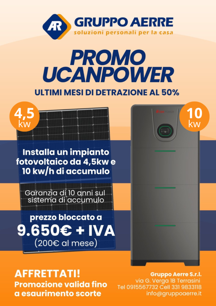 Offerta Impianto Fotovoltaico 4,5kw con Accumulo 10kw